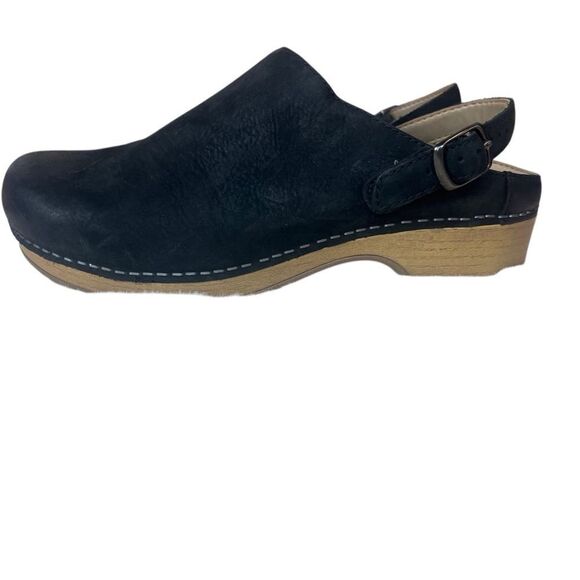 Dansko berry black burnished suede shoes Size 38 or 7.5-8 - Picture 6 of 10